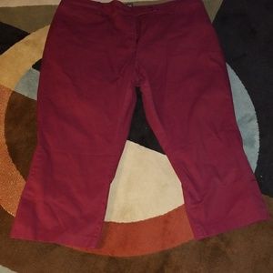 Burgundy Lane Bryant Capris